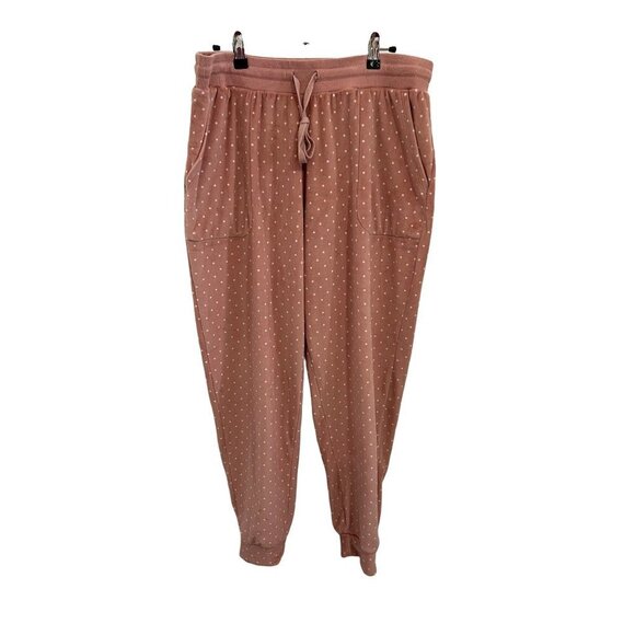 Three Dots Velour drawstring Joggers  size Large - Picture 1 of 7